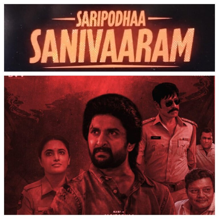 "Saripodhaa Sanivaaram: Nani's Action Thriller"